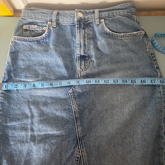 Rails Highland Denim Midi Skirt - Y2K, 90s - Size 25 - Picture 9 of 12